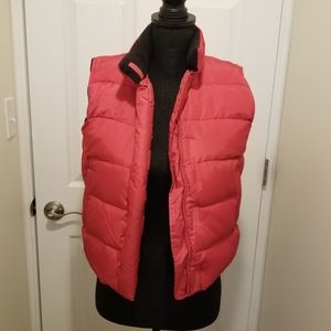 Gap girls fleece lined puffer vest size L